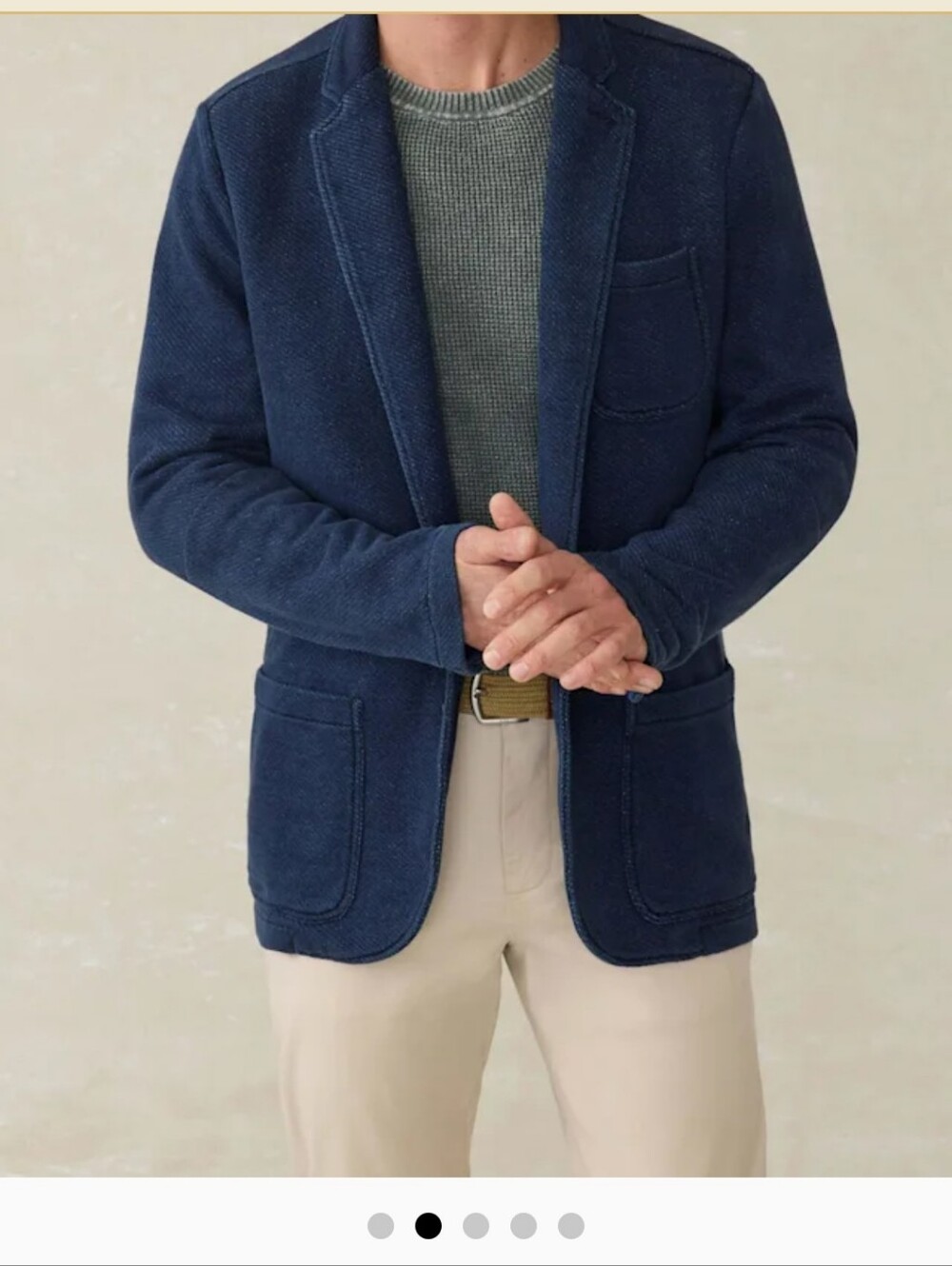 Men's Faherty Inlet Knit Blazer. Sz M.